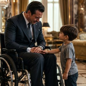 لما شاف الملياردير المقعد يبكي بحرقة على كرسيه المتحرك، تقدّم ابن عاملة النظافة وسأله سؤالًا واحدًا… فقرر الرجل أن يهب له كل ثروته!