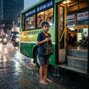 Bị chửi vì n’g.h.èo không có tiền đi xe buýt, cậu bé òa khóc tiết lộ lý do đuổi theo xe khiến bác tài sững người!